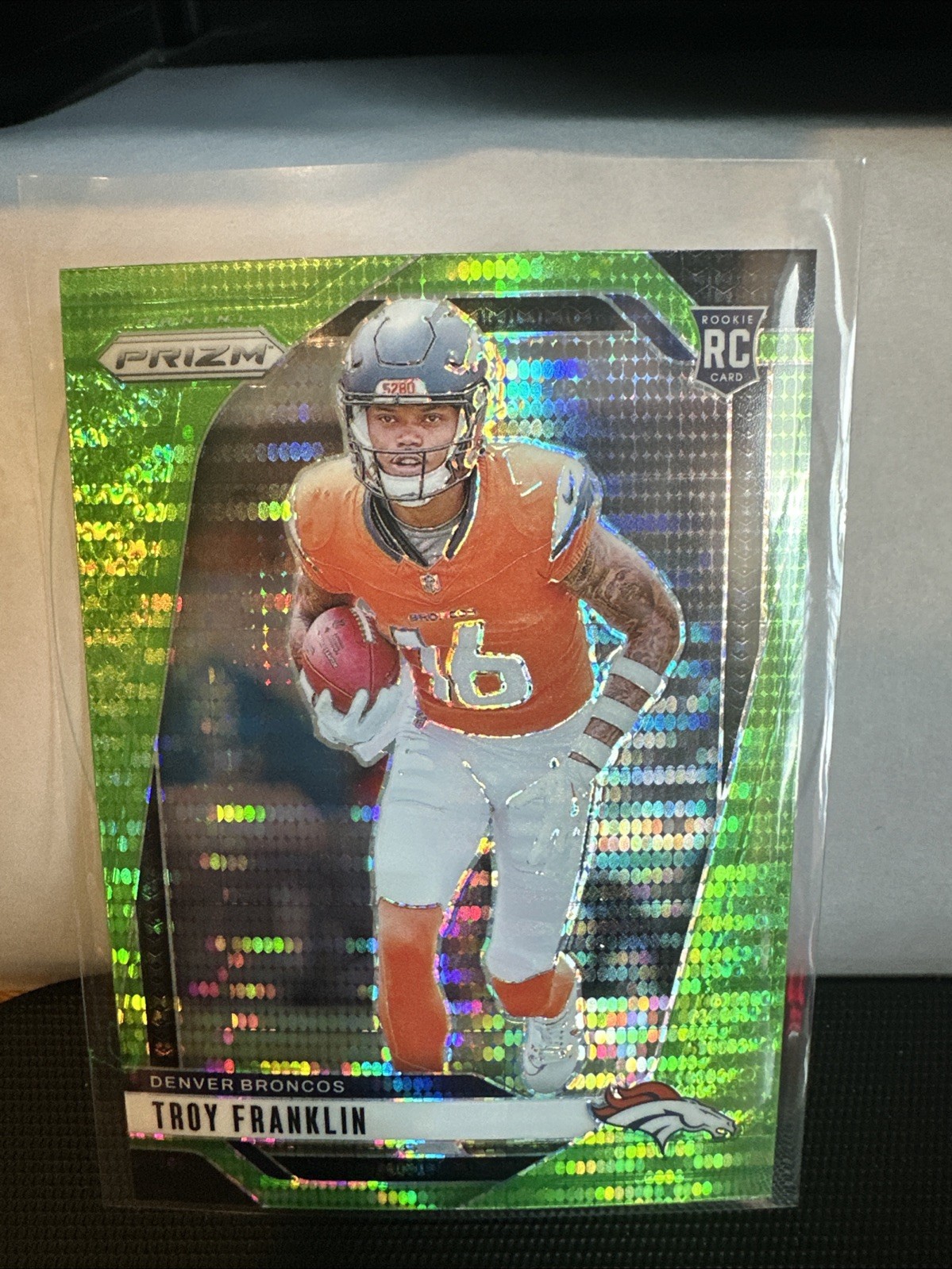 2024 Panini Prizm - Troy Franklin - Green - #393 BRONCOS