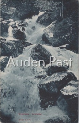 Alte AK Engelberg Arnitobel Wasserfall Schweiz verschickt C. P. V.