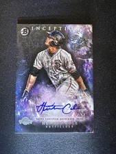 Hunter Cole 2016 Bowman Inception Prospect Autograph Auto Giants