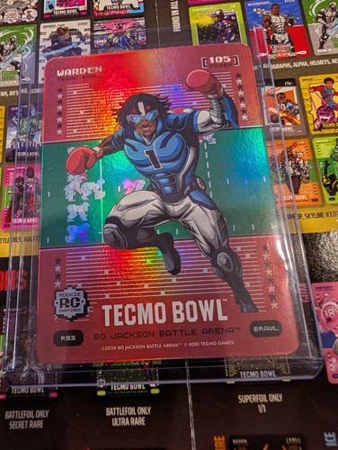 Cam Ward `Warden` 2026 Bo Jackson Battle Arena Tecmo Red Brawl R93