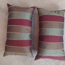 Two "Lush Decor" matching rectangular pIllows