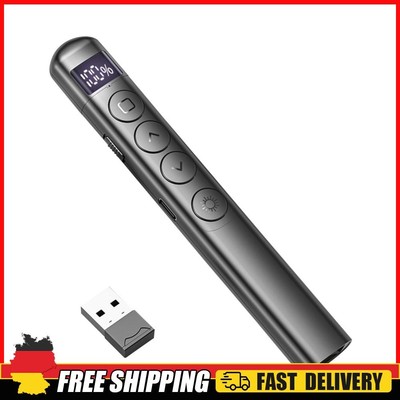 Wireless Presenter Remote Rechagable PowerPoint Presentation Clicker(Black)