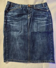 GAP 1969 Limited Edition Dark Wash Denim Mini Skirt, Distressed, Womens Size 1