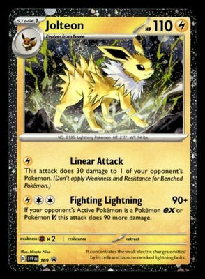 Jolteon - (Cosmos Holo) Rare SV: Scarlet & Violet Promo Cards 169 MP Pokémon TCG