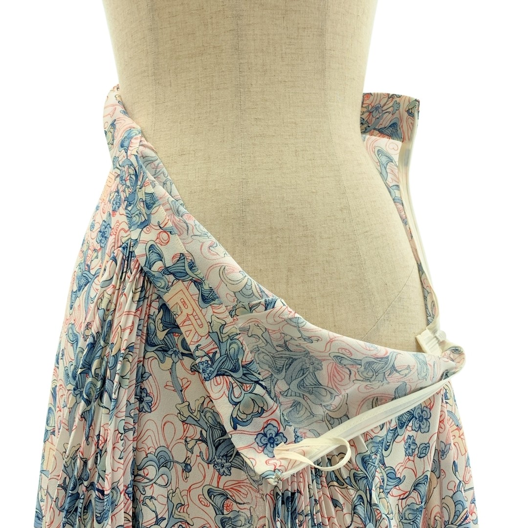 PRADA 2017 Pleated Contrast Total Pattern Long Sk… - image 4