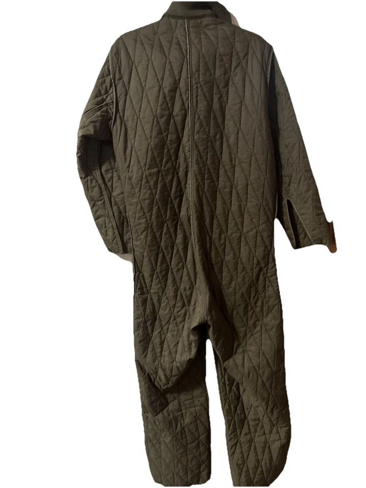 German Military Koehler Insulated quilted Coverall Liner Olive mens Gr 11 (42x28 - Image 2 of 4