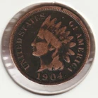 US Rare Old West 1904 Indian Head Penny Coin American Collection Shield Cent USA