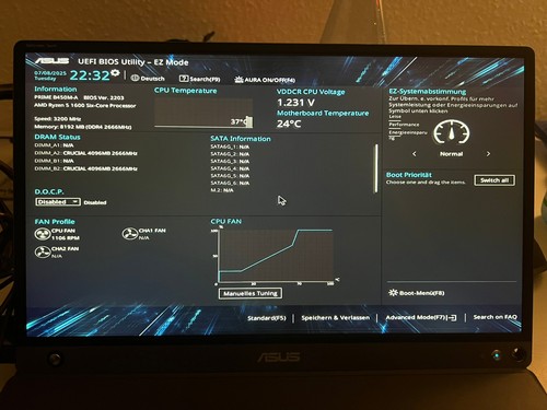 ASUS Prime B450M-A II Mainboard + RAM + CPU DDR4 AMD 4 Blende Kühlkörper/Lüfter - Bild 15 von 16
