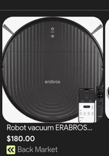 Erabros  Robot Vacuum With LDS Nav/App Control