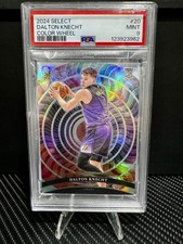 2024-25 Panini Select Color Wheel SSP Dalton Knecht Case Hit RC PSA 9