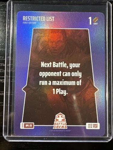 2024 Bo Jackson Battle Arena Bonus Play "RESTRICTED LIST" #BPL-20