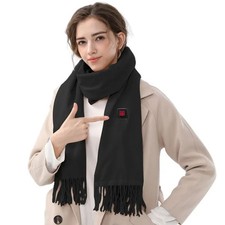 Electric Heated Neck Wrap Unisex Soft Scarf with 3 Heat Settings