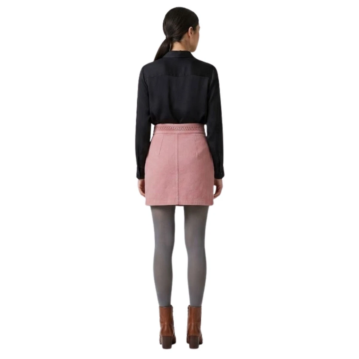 Minifalda de algodón para mujer Naf Naf Gaby S