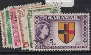 Sarawak SG 196-7, 199-200 VFU (3hel)