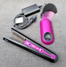 Dyson Corrale Hair Straightener (Black/Fuchsia) - Working In Good Condition
