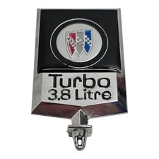 Buick Hood Ornament Emblem Regal T-type 3.8 Turbo Metal 1.5 Vintage Buick Hood Ornament Emblem Regal T-type 3.8 Turbo Metal 1.5 Vintage