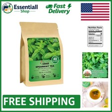 Refreshing Spearmint Tea Bags - 40 Count for Digestive Support Relaxation