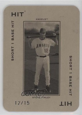 2005 Donruss Throwback Threads Hit Short 1 Base 12/15 Steve Finley #PG-26 3c7