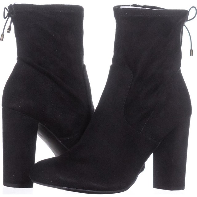high rise black boots
