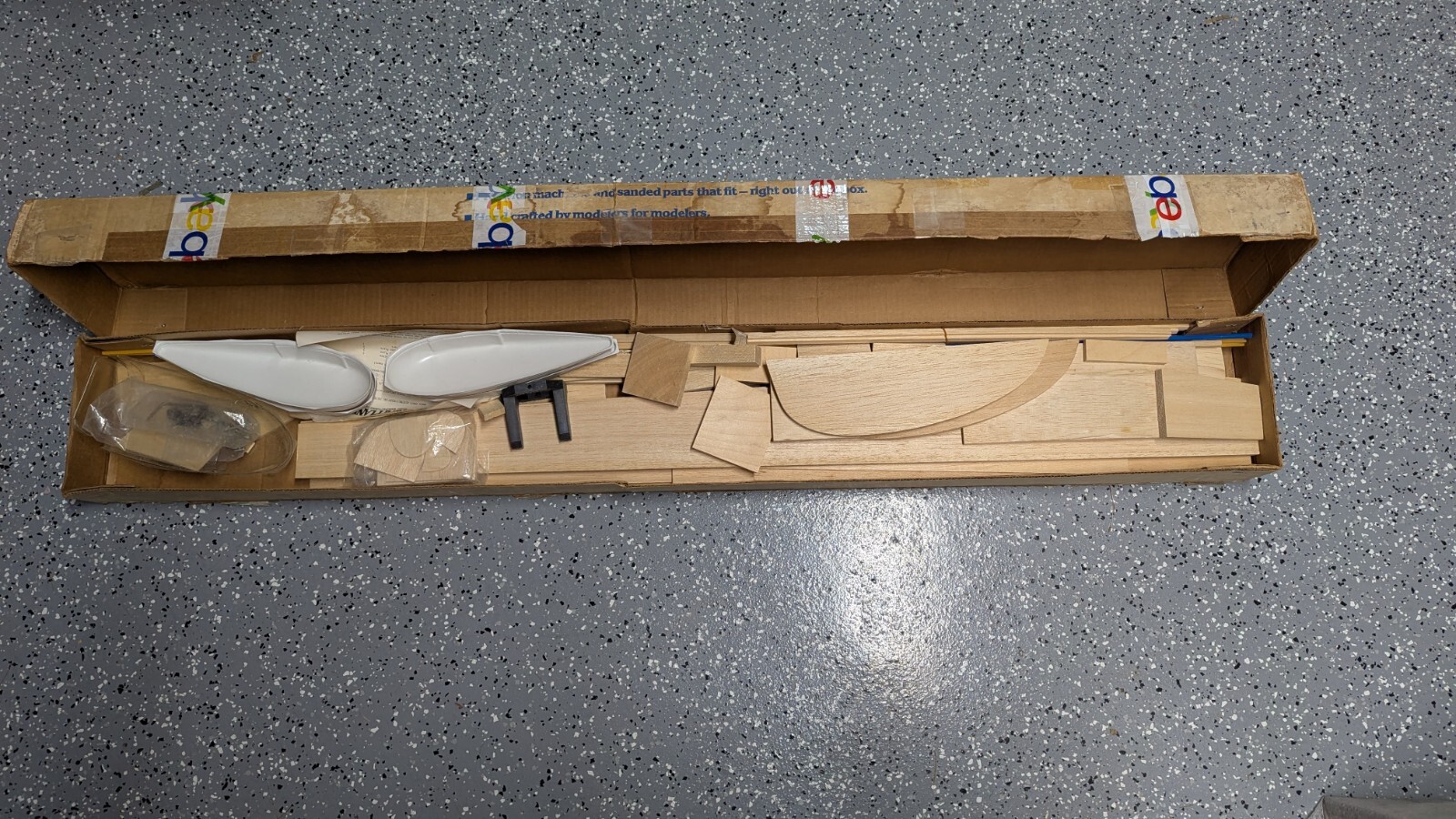 Vintage Great Planes Model Kit 4' long PARTS ONLY