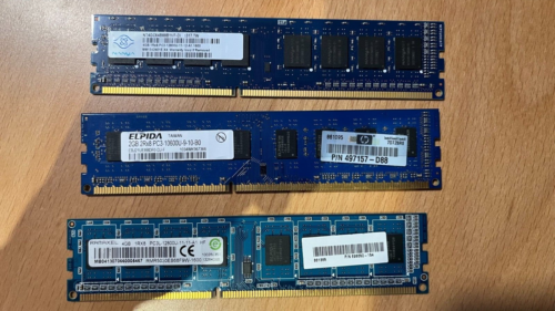 BUNCH OF DDR3 Memory, Nanya 4G, Elpida/HP 2G, Ramaxel 4G, 2x Kingston 1G