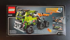 LEGO #42026 Technic Black Champion Racer Model Kit with Pull Back Motor. New