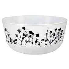 24oz Disposable Wildflower Black and White Bowl Lillian Collection 10pcs