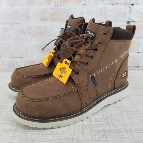 Ariat Rebar Wedge Moc Composite Toe Waterproof Work Boot Wmns 10B Aged Honey NWT - Picture 3 of 11