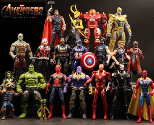 Top 20pcs Marvel Infinity Wars Endgame Titan Hero Series LED Action Figures Toy