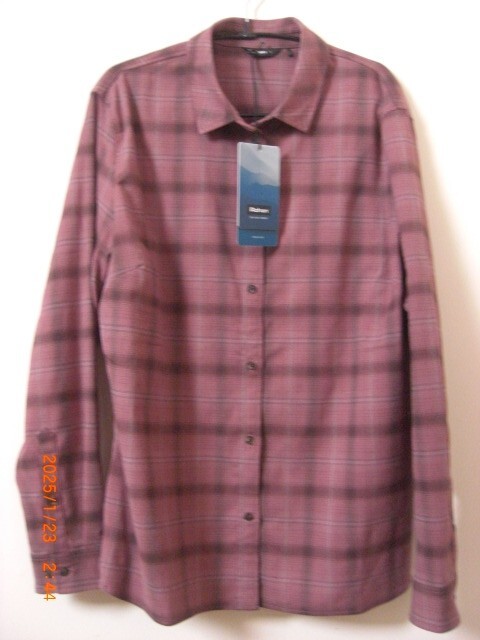 ROHAN COVE shirt Rosewood Pink Check Stretch Quality UK 16 M L NWTs