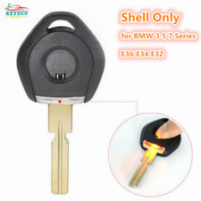 Remote Key Case Shell Uncut Hu58 Blade With Led For Bmw 3 5 7 Series E36 E34 E32