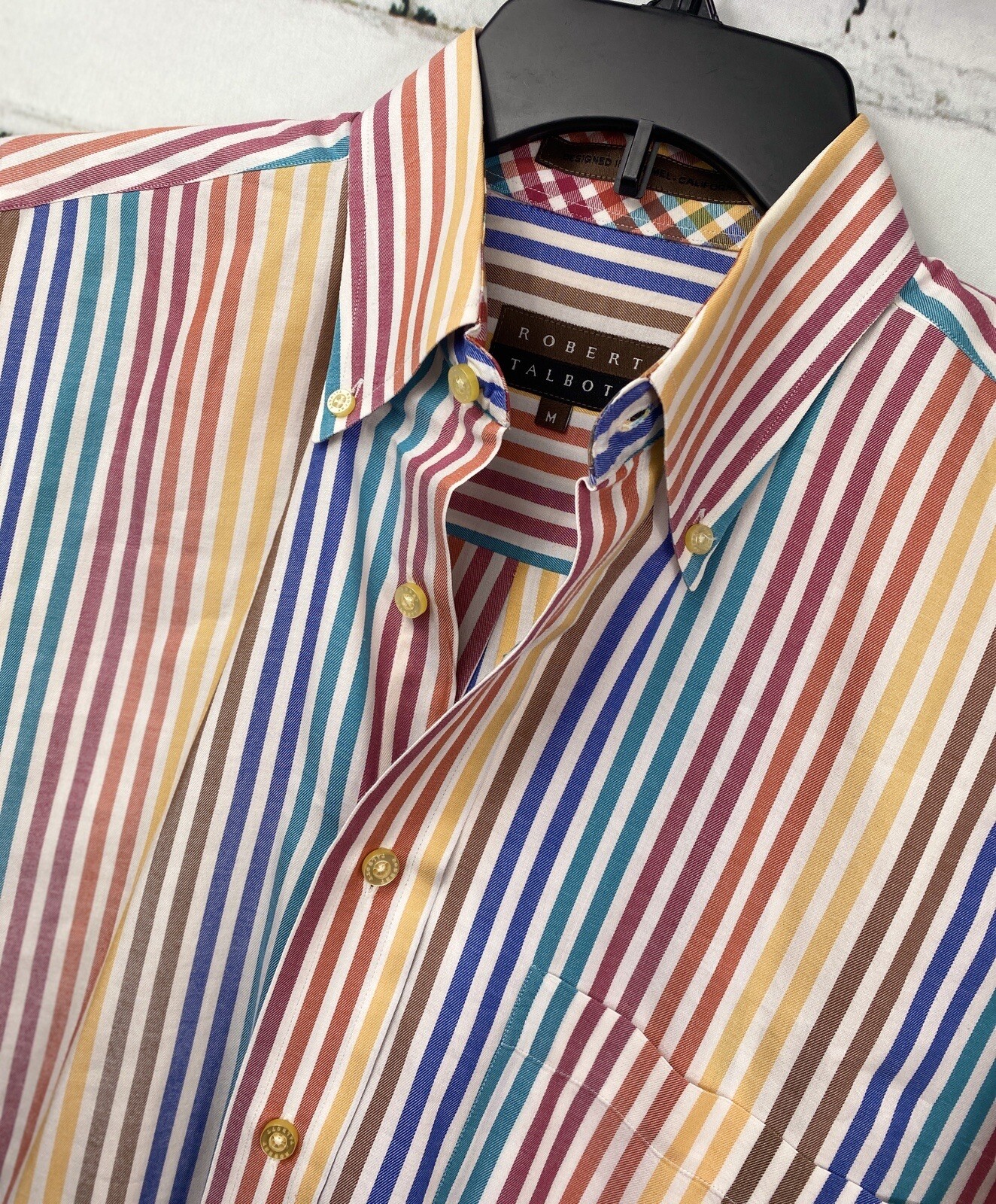 Robert Talbott Mens Medium Multicolor Stripe Long… - image 4