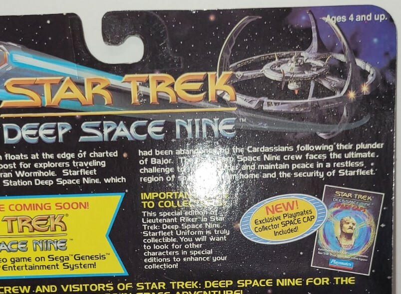 Vintage Star Trek deep space nine action figure Q in sealed