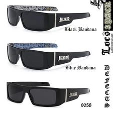 [DEFECT] 3 Pack LOCS 9058 BDNA + SOLID Sunglasses | BLACK Gangster Cholo Eyewear