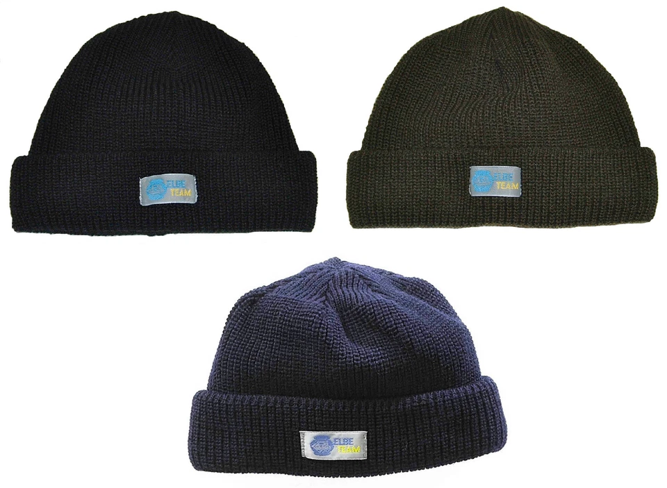 ELBE TEAM Watchcap,Strickmütze,Kommandomütze,Wollmütze,Seemannsmütze,Rollstrick