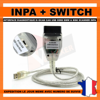 Interface Diagnostic INPA/ISTA Pour BMW Et Mini - Avec Switch K+DCAN - Compatible OBD2