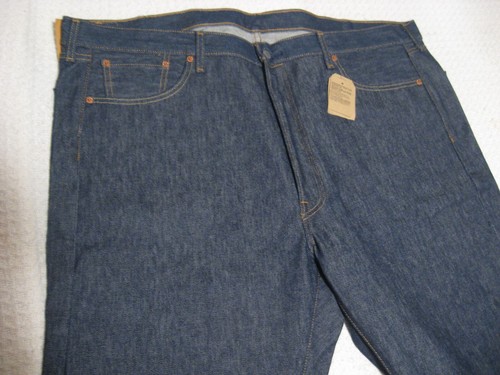 Original Levi Struss 501 passend schrumpfen 42W x 38L roh ungewaschene Denimhose Jeans - Bild 5 von 9