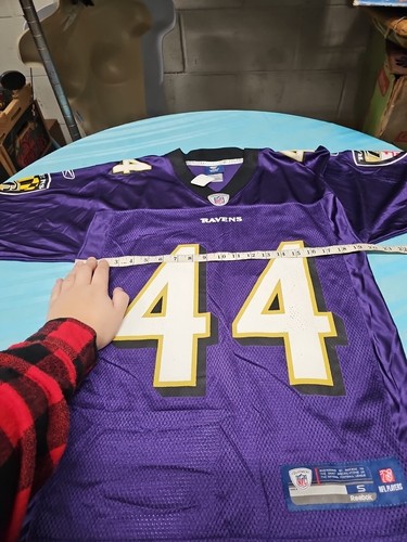 Reebok NFL Baltimore Ravens Jersey 44 Leach Size Small Purple Screen Print - Picture 7 of 12