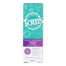 Tom's of Maine Toothpaste Whole Care Clove 4 oz (Pack of 3)