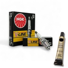 4x Zündkerzen V-Line NGK für Opel Corsa D 1.2 / 1.4 Bj. 2006-2014 +Paste