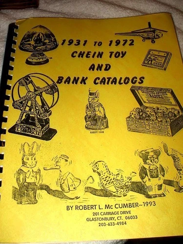 VINTAGE 1931 J CHEIN PAIL/DRUM TOY HISTORY & BANK CATALOGS BOOK OUT-OF-PRINT OOP