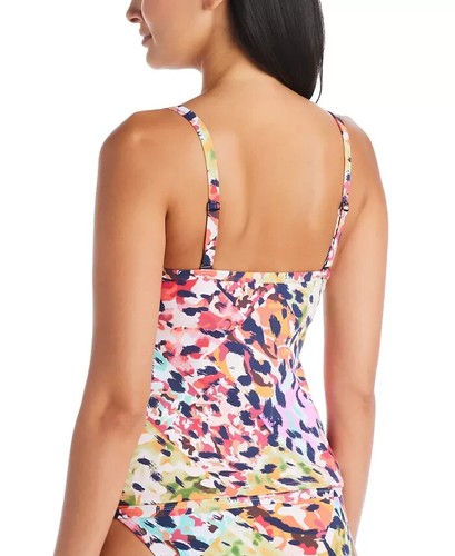 Bleu by Rod Beattie Party Animal Twist-Front Tankini Top Size 4D # 30B 309 - Picture 2 of 4