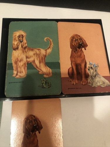 Constance Depler vintage dog playing cards 2 decks No Jokers - Bild 11 von 12