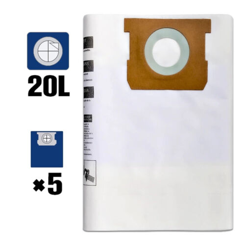5 Packs Universal Disposable Dust Bag Filtration Bag Wet Dry Vacuums Cleaner New - Picture 3 of 14