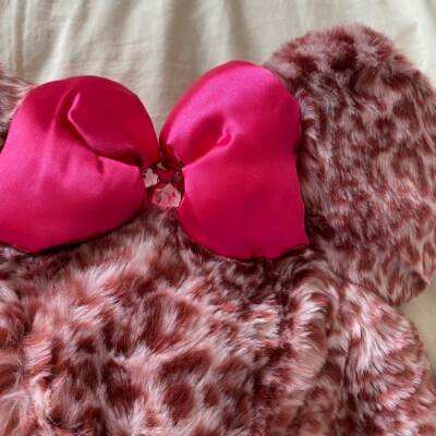 カチューシャ・被り物・帽子 Disney pink leopard fan cap カチューシャ・被り物・帽子 Disney pink leopard fan cap Tokyo