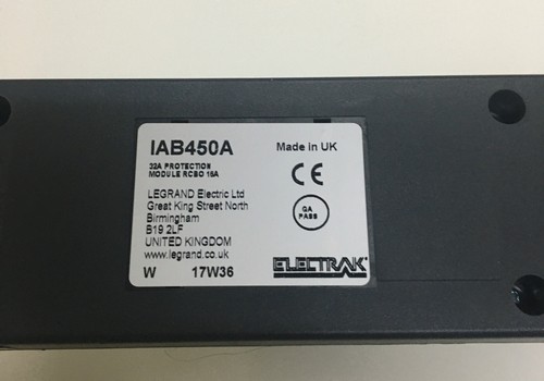ELECTRAK IAB450A UNDERFLOOR / DESK RCBO MODULE IN-LINE UNIT 16A RCD Free Post - 第 4/7 張圖片