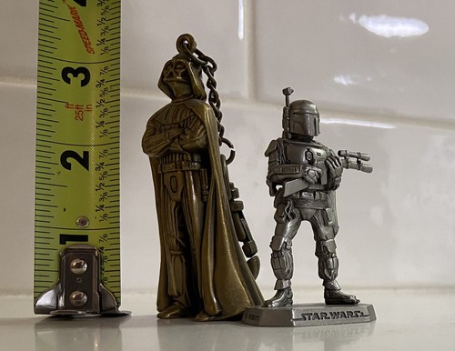BOBA FETT Rawcliffe pewter figure and DARTH VADER Die Cast Metal Key Chain - Picture 10 of 10