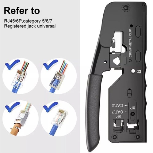 RJ45 Stecker CAT7 Crimp Netzwerkstecker Verlegekabel LAN Patch Kabel CAT 7 / 6a - Bild 7 von 17