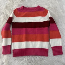 The Children  s Place Girls Striped Knit Sweater Small 5/6 Play Ready