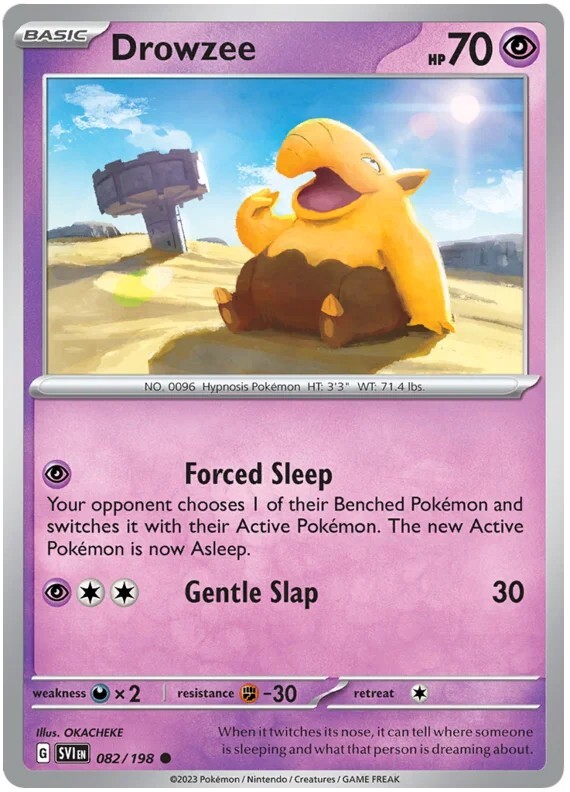 Drowzee Pokemon TCG Card 082/198